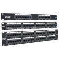 UTP 1U 2U Cat5e Cat6e 12,24,48 Port-Patch-Panel, optische Faser Patch-Panel in China mit günstigen Preis gemacht